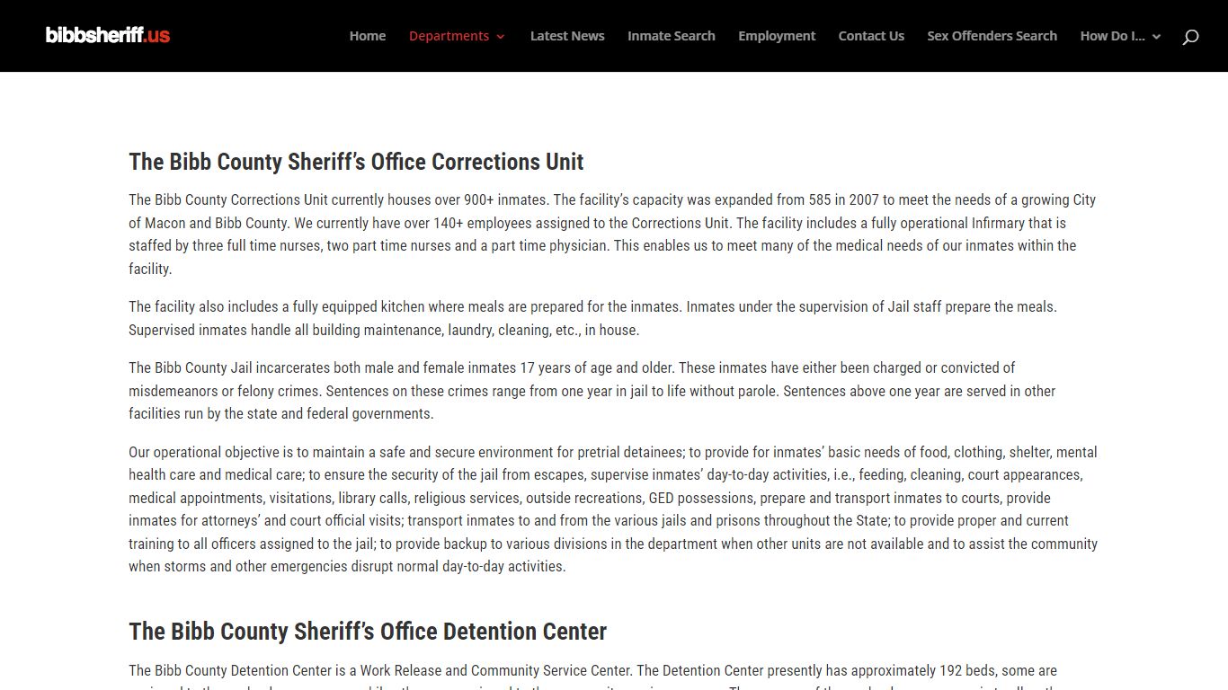 Corrections & Detention | bibbsheriff.us - Bibb County Sheriff's Office